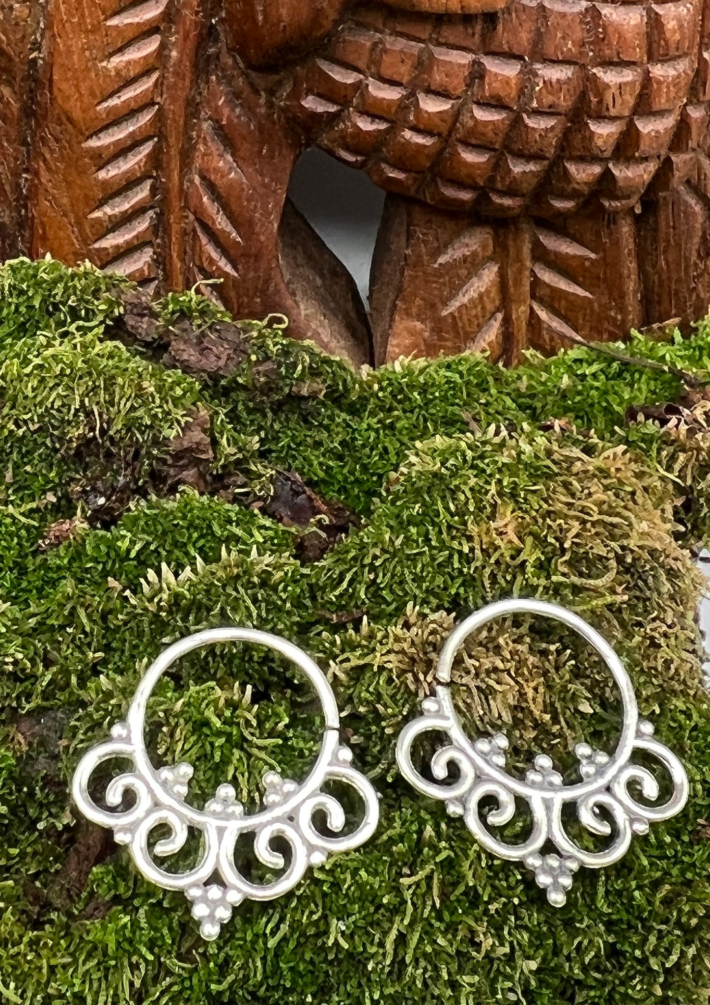 Tribal Ring Hoop Earrings