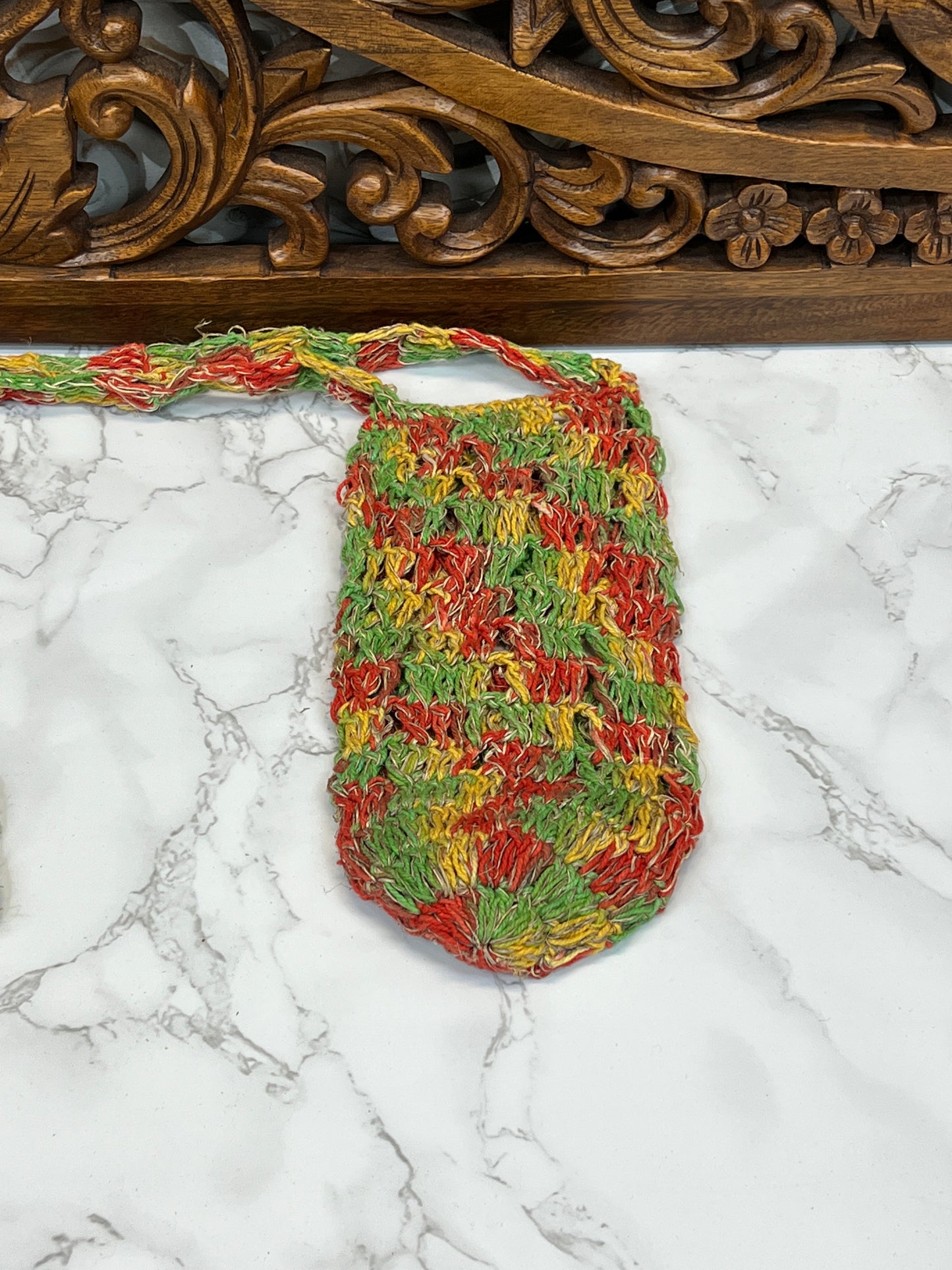 Hemp Macrame Bottle Holder
