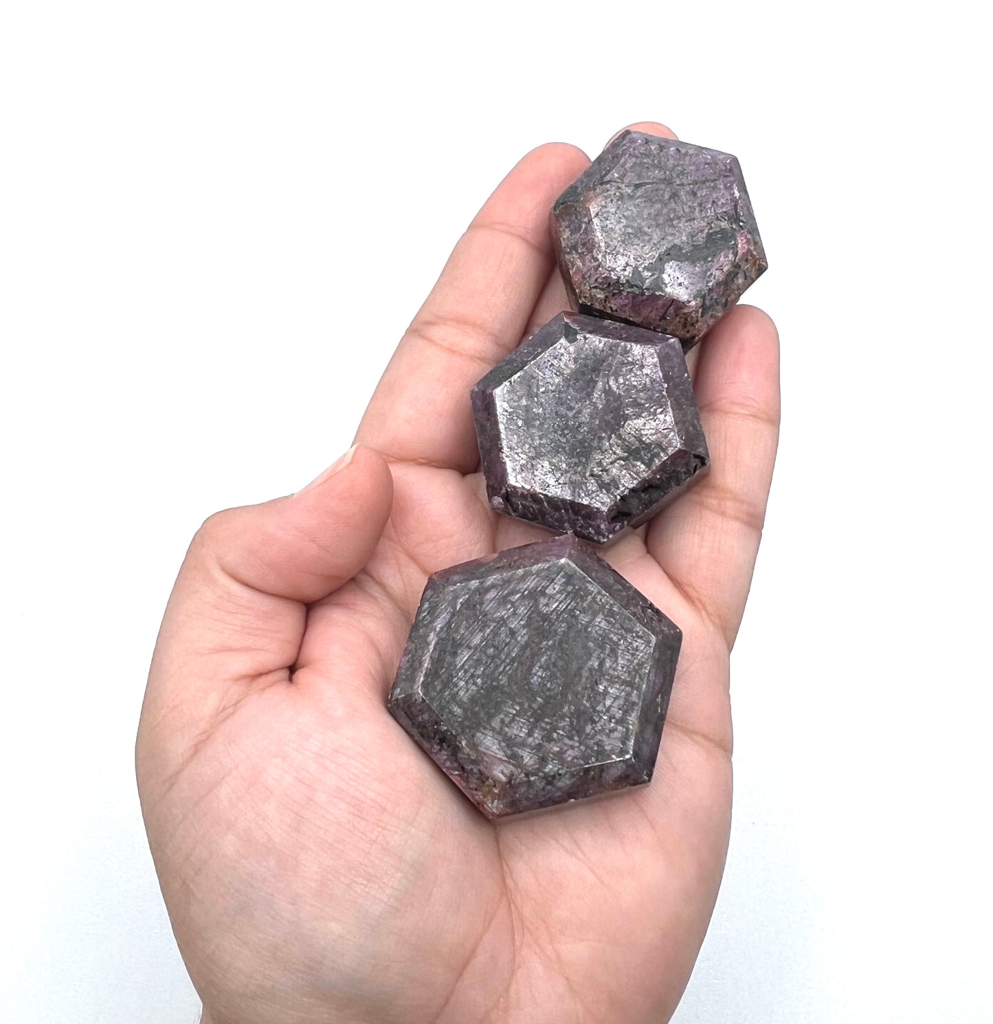 Hexagon Star Ruby Stones