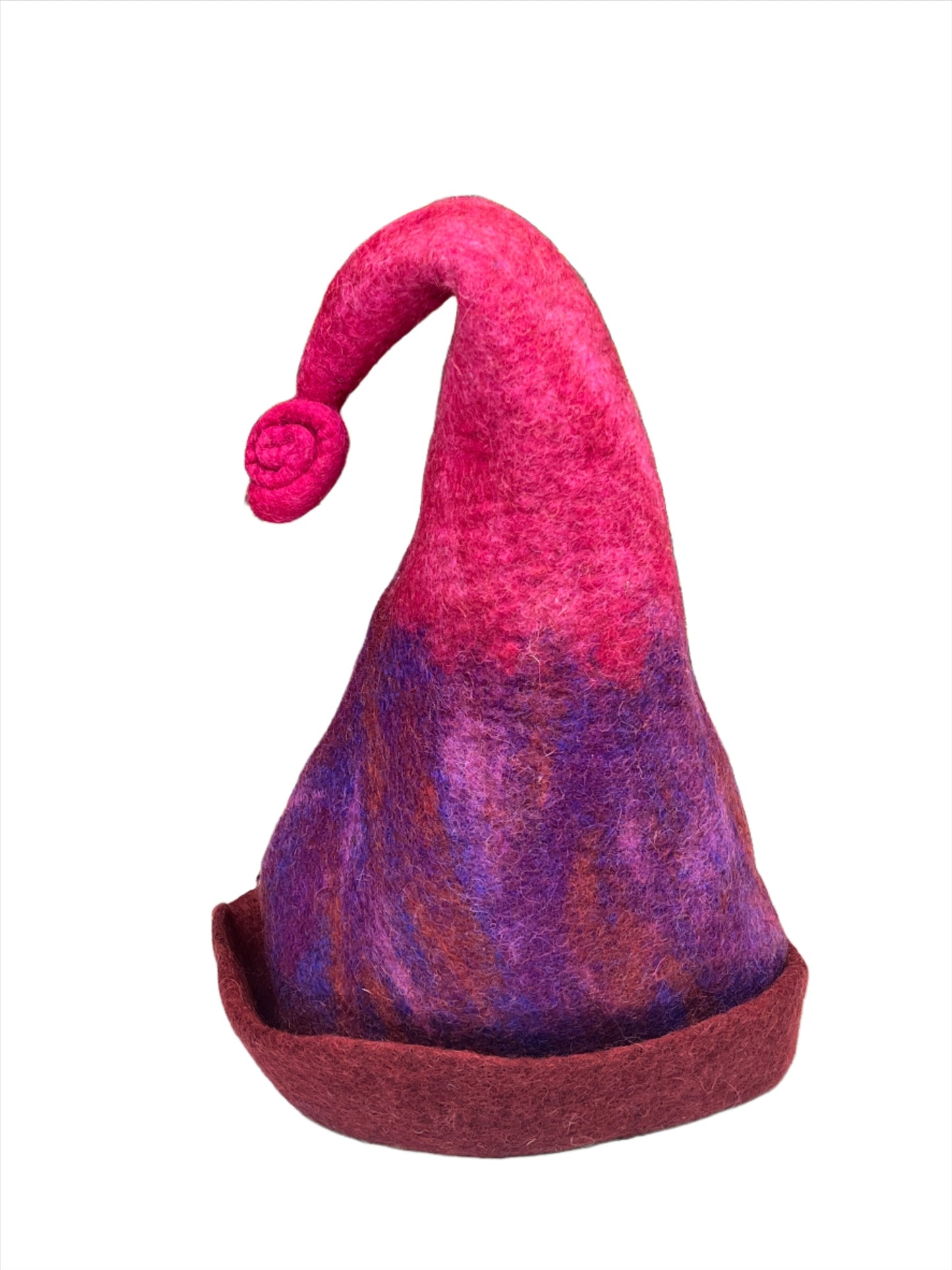 Hand felted Gradient Wool Hats