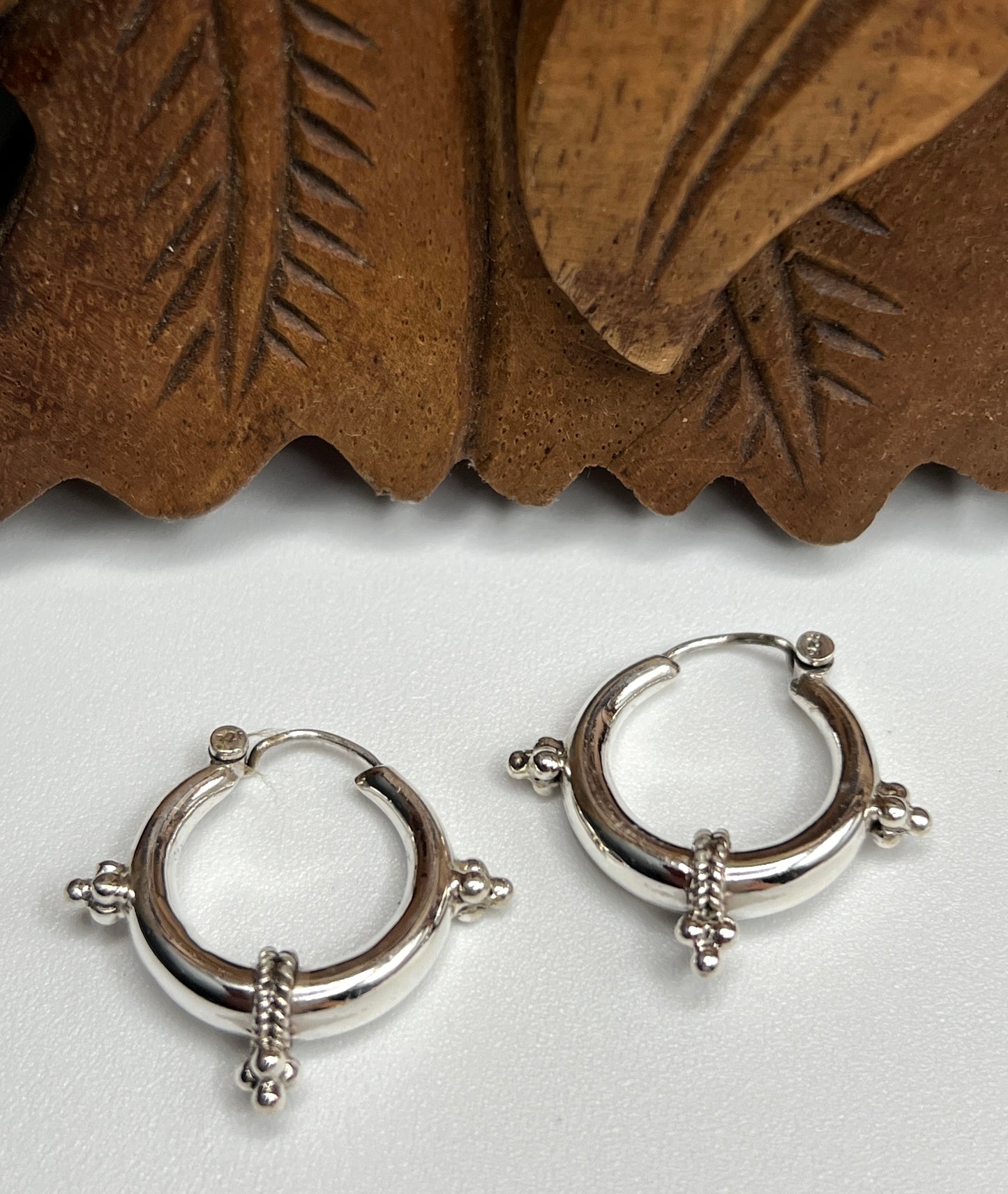 Beaded Hoop Earrings