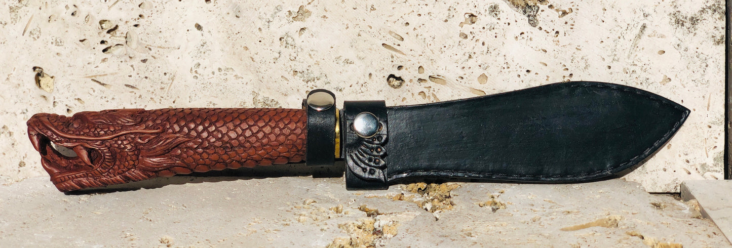 Decorative Balinese Hand-Carved and Hand Forged Knives