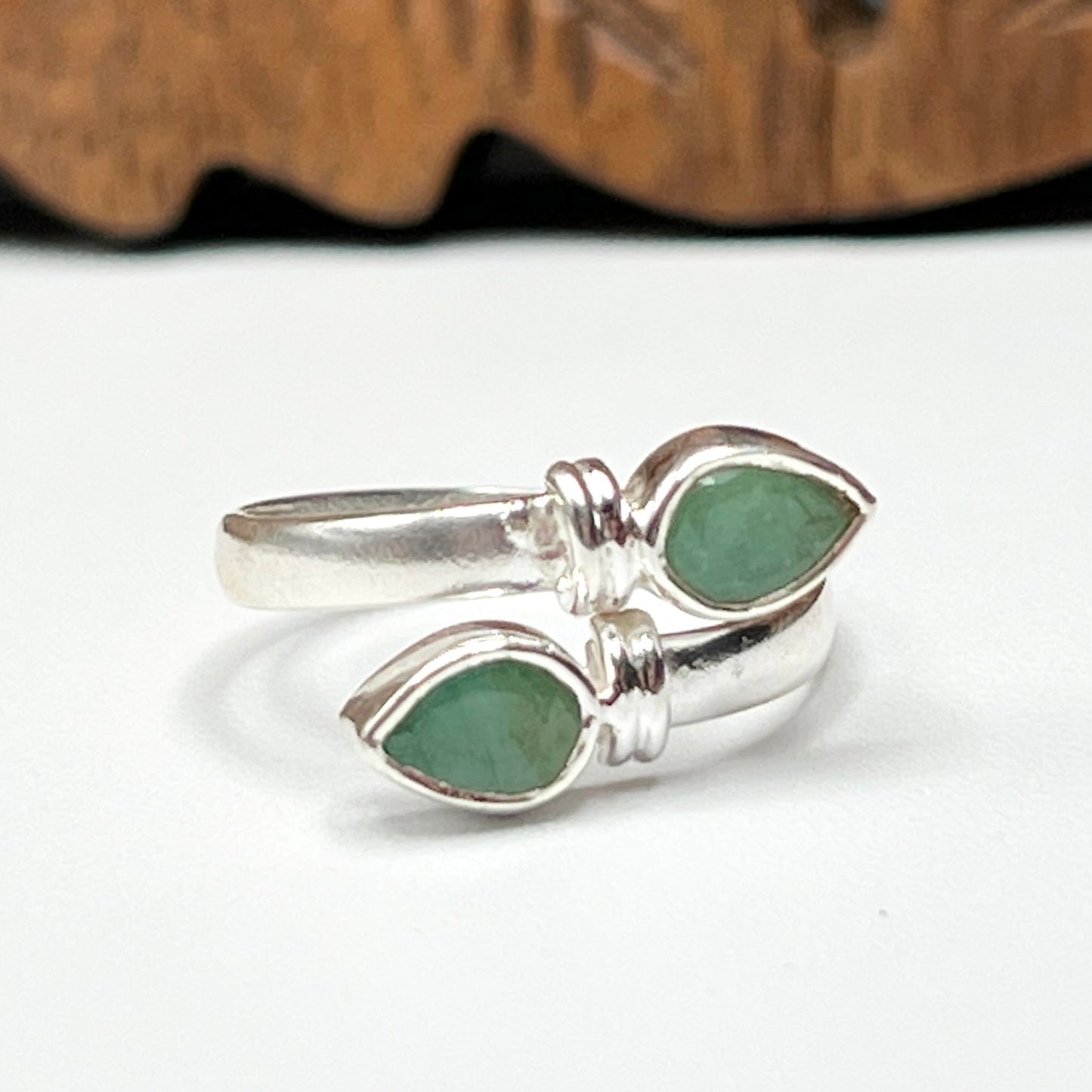 Double Teardrop Premium Ring