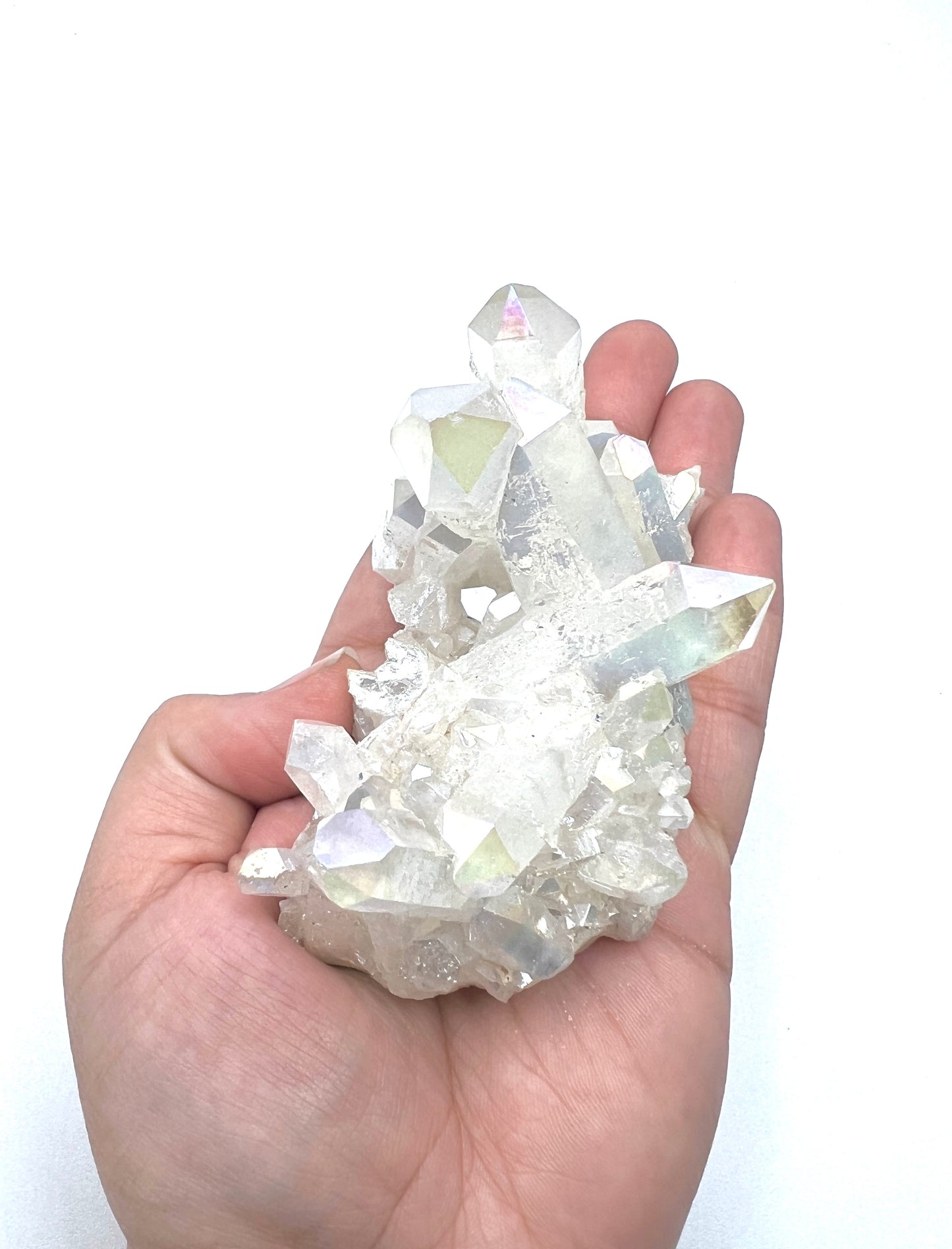 Angel Aura Quartz Clusters