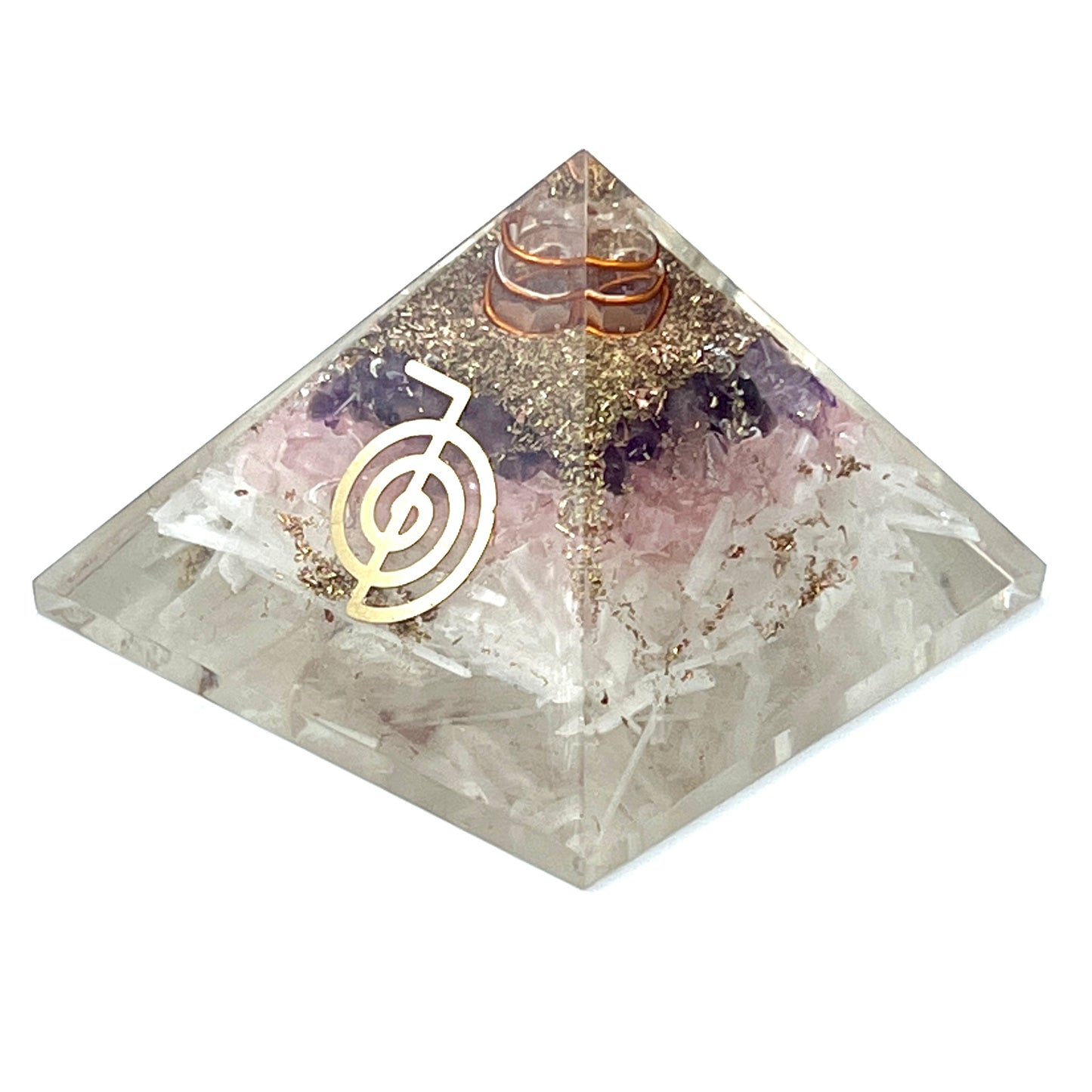 Selenite Orgonite Pyramids