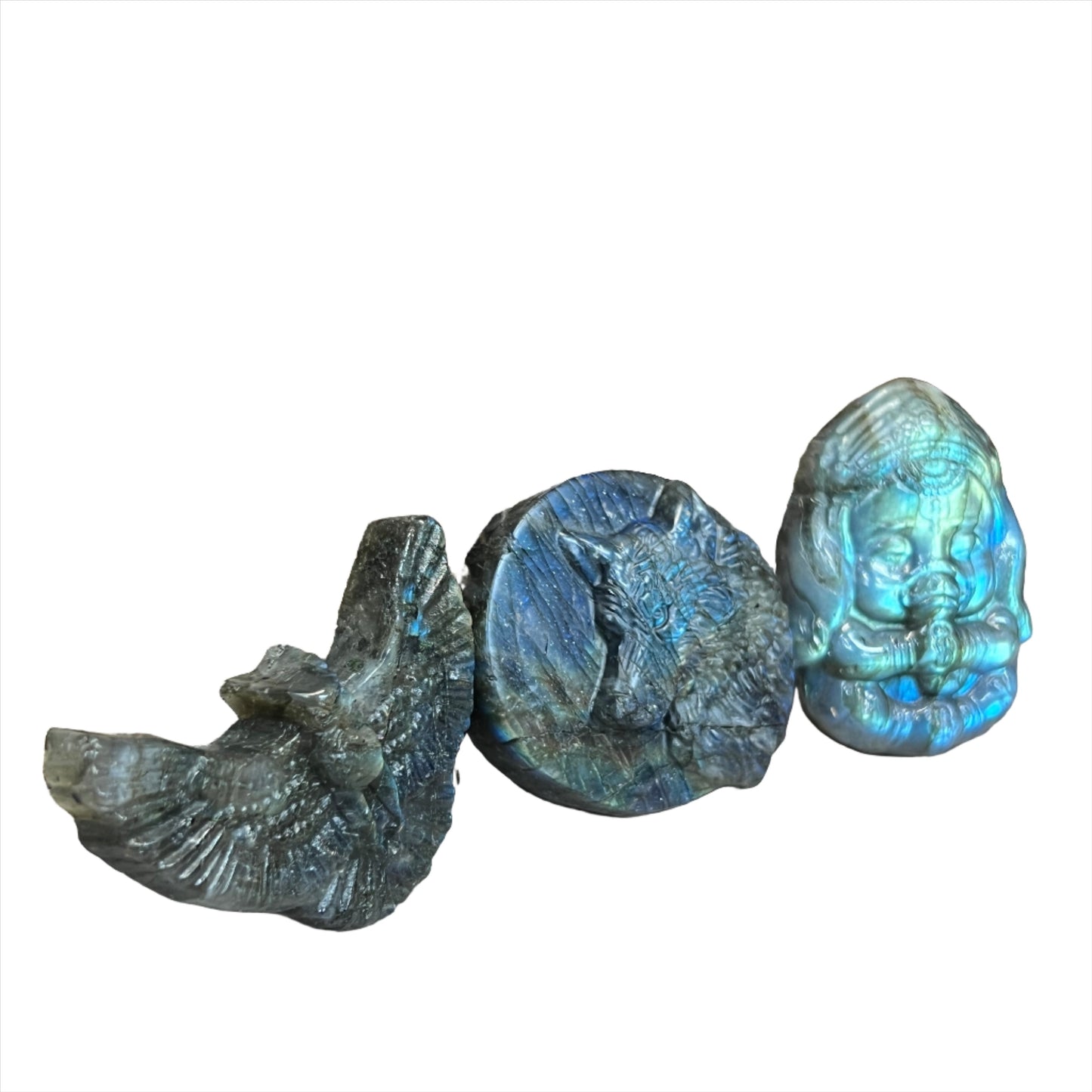 Labradorite Carvings
