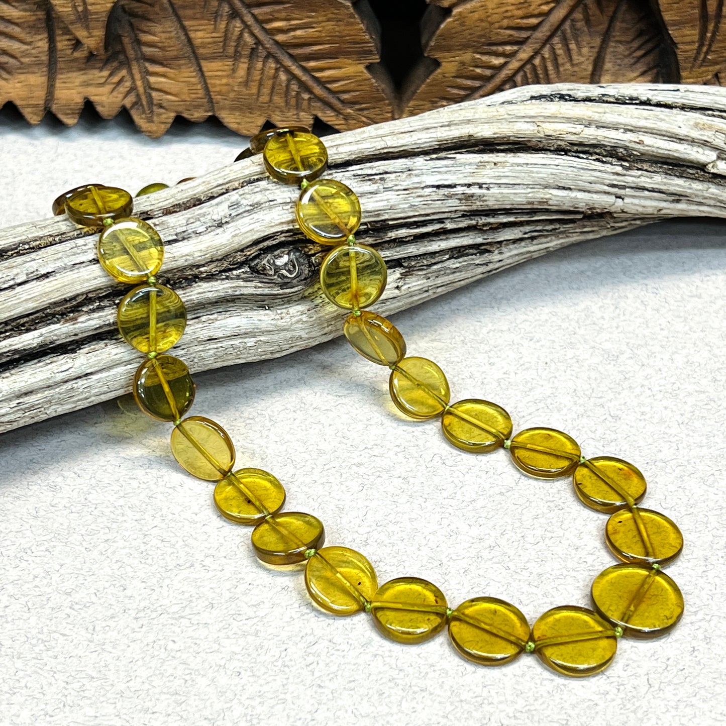 Baltic Green Amber Necklaces