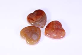 Fire Agate Hearts