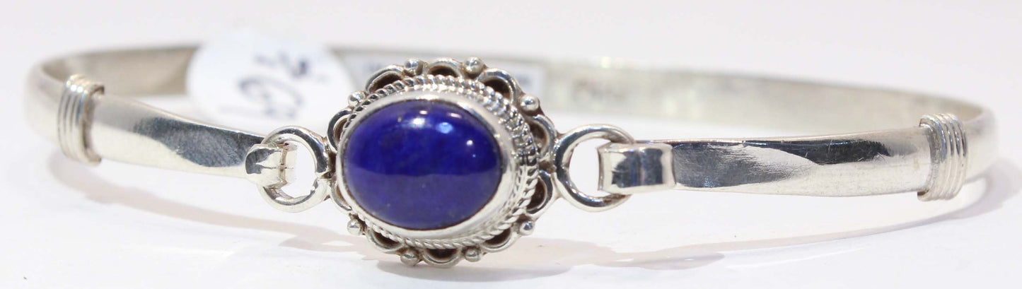 Sterling Silver Lapis Lazuli Cuff Bracelet