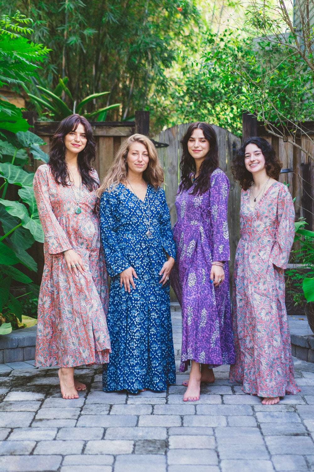 Block print Wrap Dress