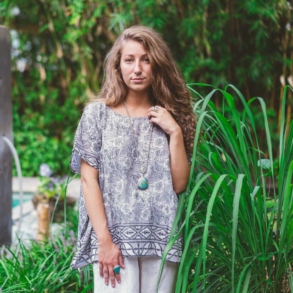 Block print Dashiki Tops