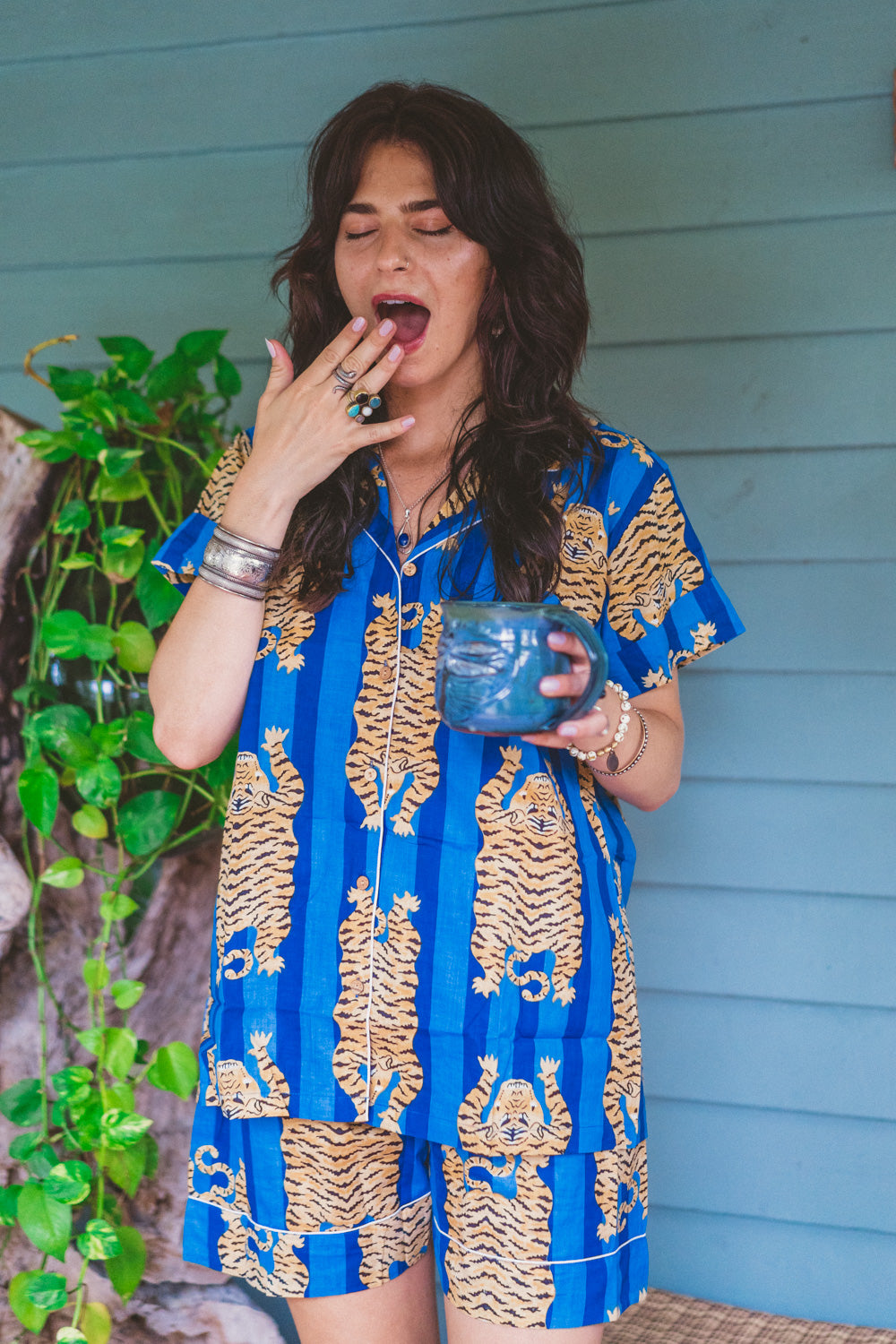 Tiger Print Pajama Sets