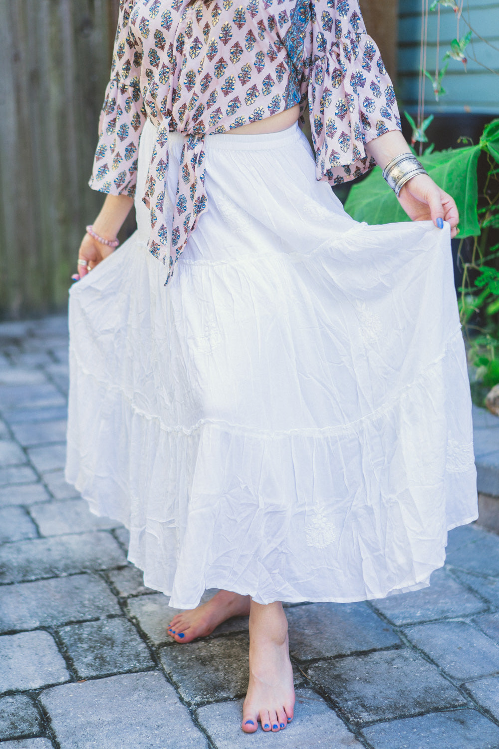 Fine Cotton Embroidered Skirts
