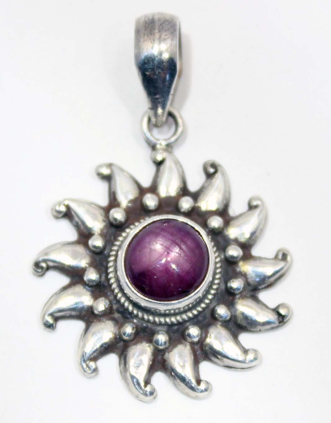 Sterling Silver Sun Pendant