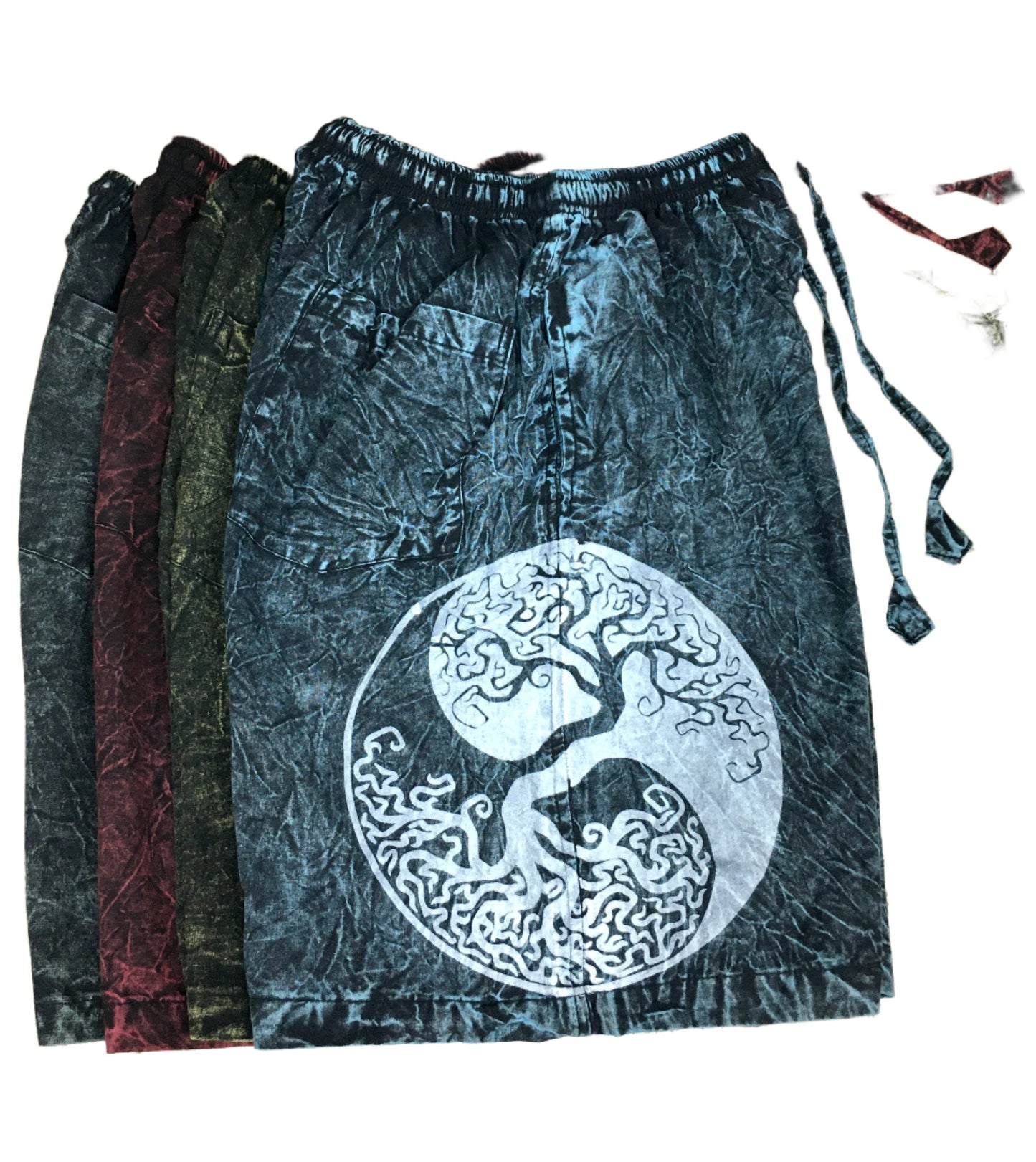 Nepali Shyama Yin/Yang Tree Shorts