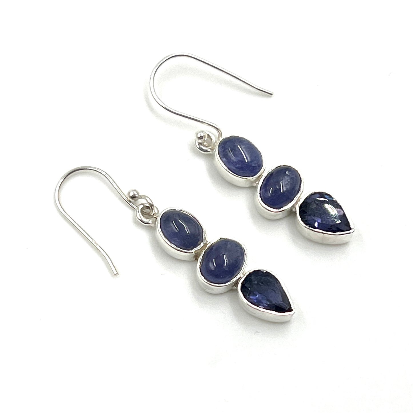 Sterling Silver Tanzanite Earrings