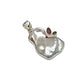 Sterling Silver Pearl & Tourmaline Pendants