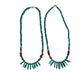 Silver Teardrop Turquoise Necklace