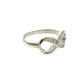 Sterling Silver Shell Infinity Rings