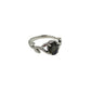 Faceted Oval Gemstone Vine Ring