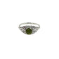 Green Tourmaline Round Ring