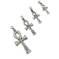 Silver Hieroglyphics Ankh Pendants