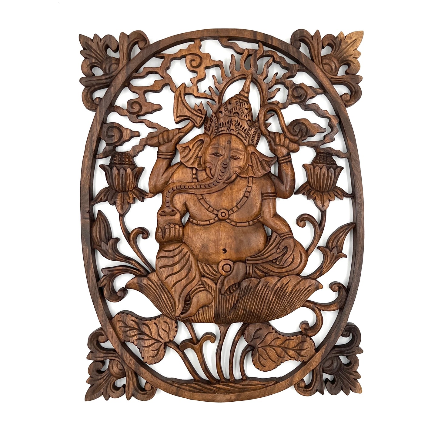 Ganesh Framed Panel Carving