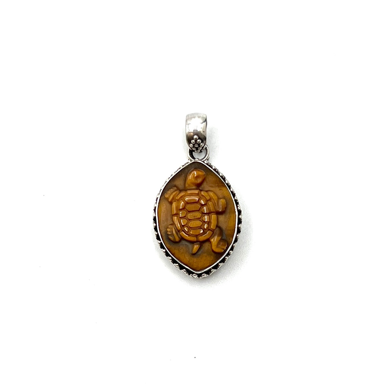 Tigers Eye Turtle Pendants