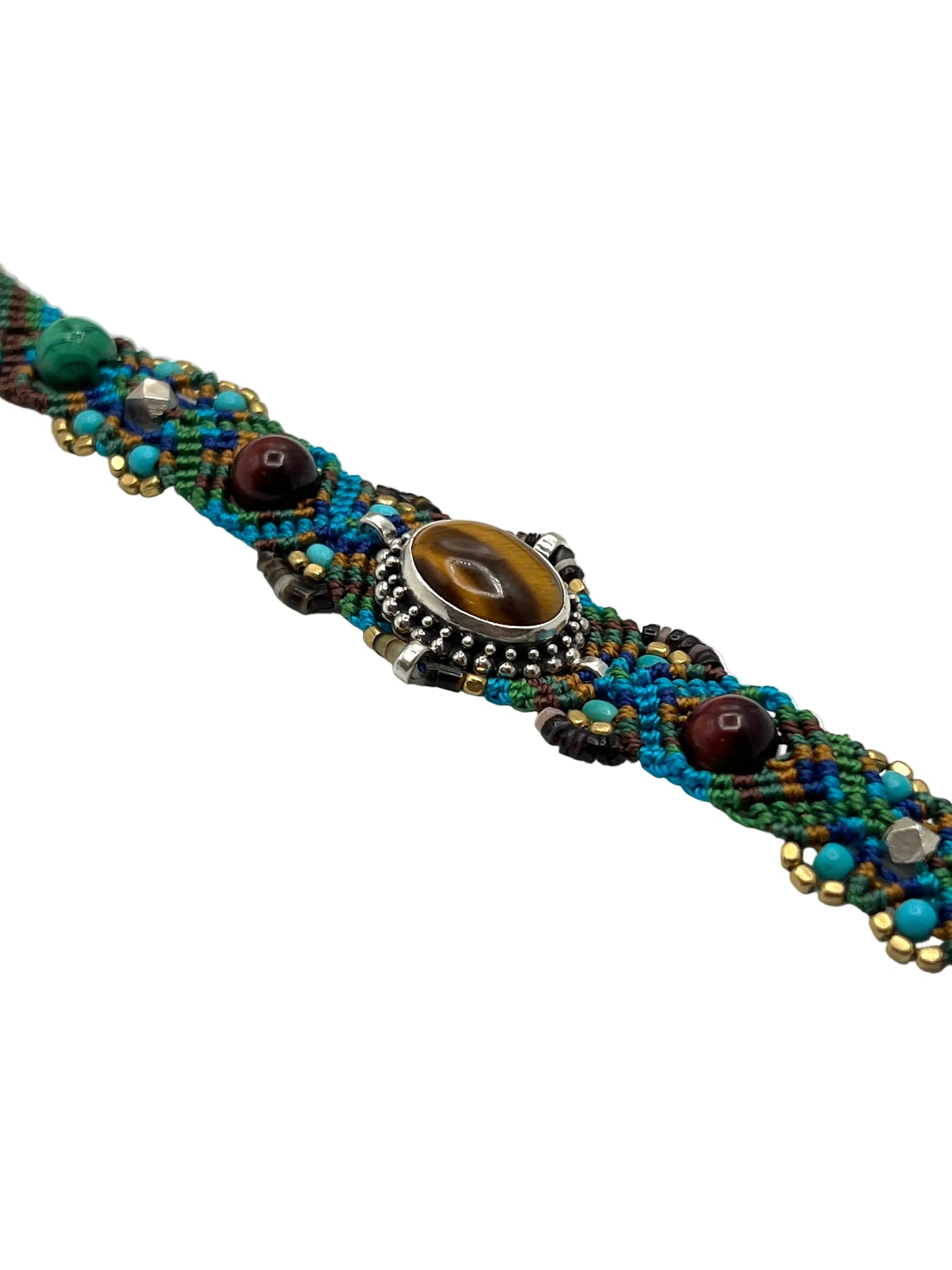 Macrame Tigers Eye Bracelet