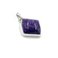 Sterling Silver Charoite Freeform Pendants