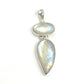 Sterling Silver Double Moonstone Pendants