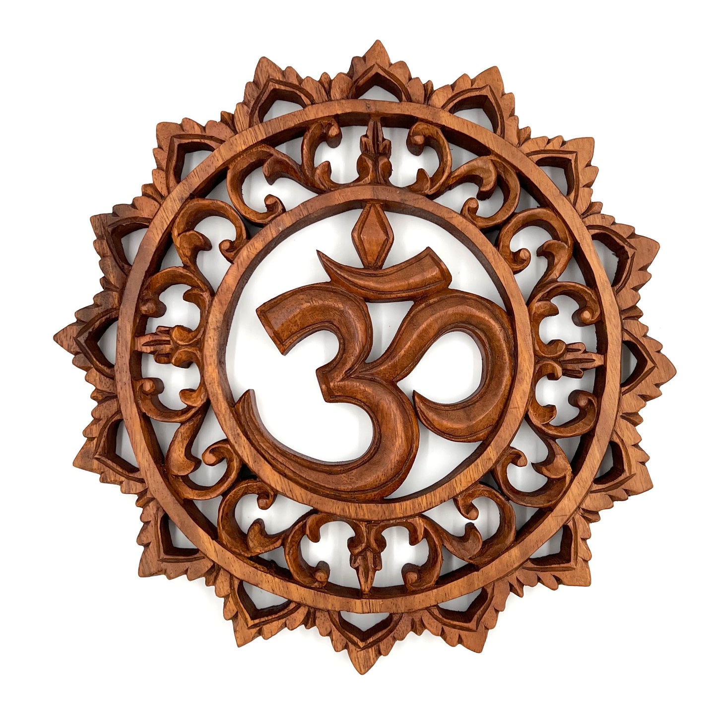 Om Mandala Panel Carving