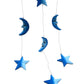 Blue Sun & Moon Painted Mobile