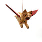Mini Flying Kitty Spirit Chaser Tan & Black Polka Dot