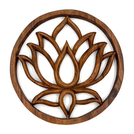 Lotus Flower Panel Carving