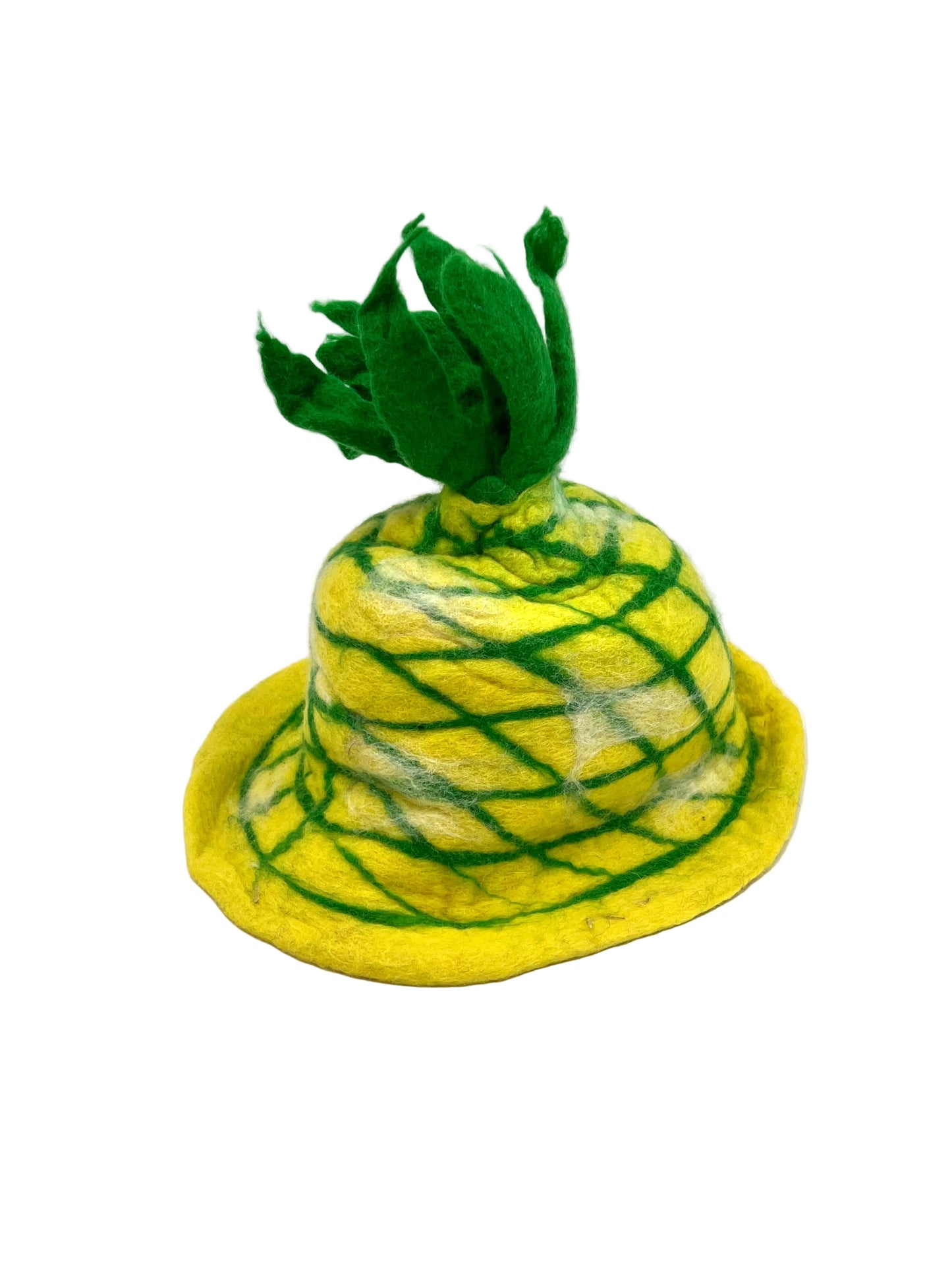 Hand felted Pineapple Wool Hats