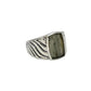 Sterling Silver Gemstone Wave Design Rings