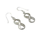 Sterling Silver Shell Infinity Earrings