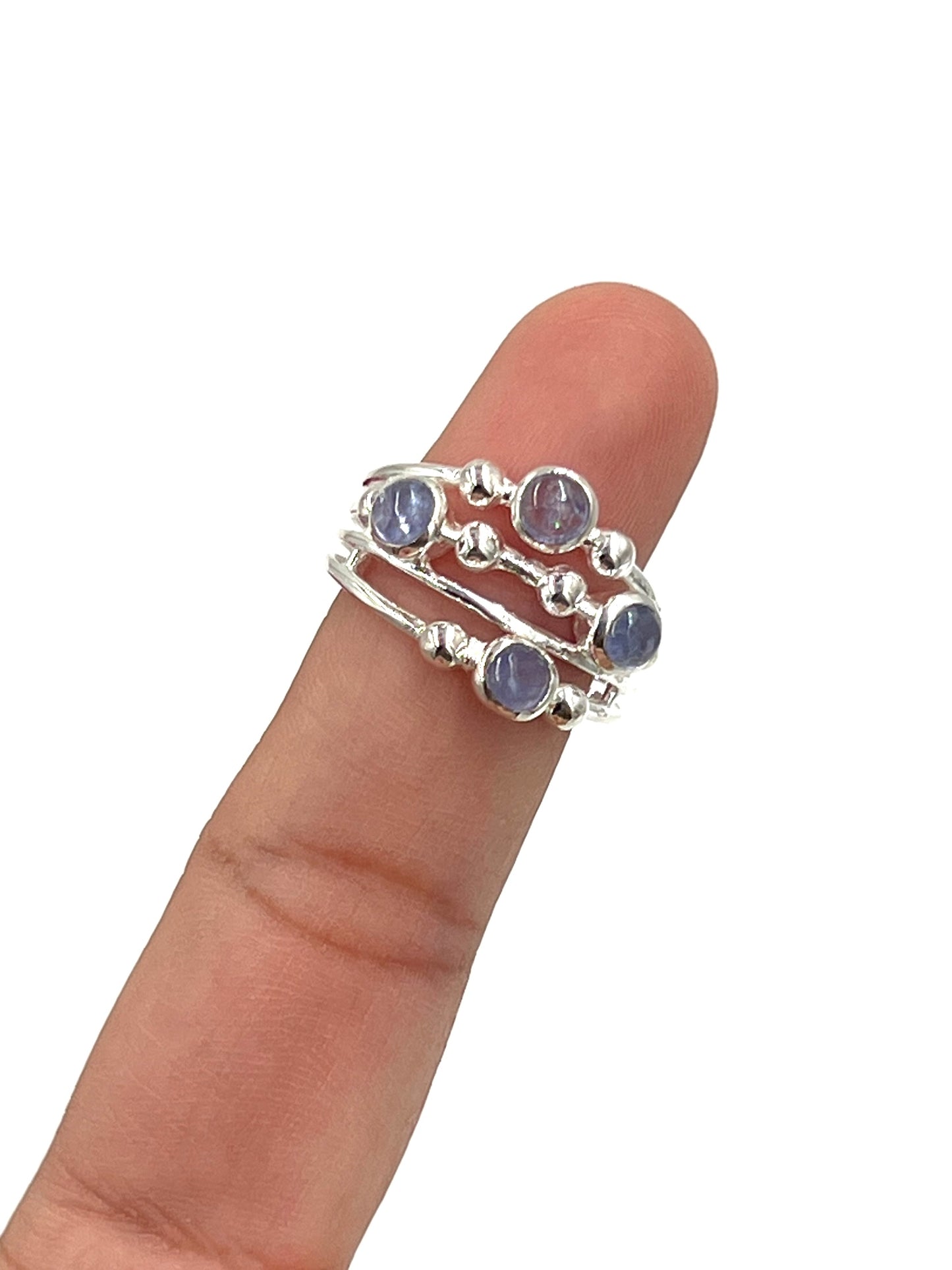 Beaded Tanzanite Ring