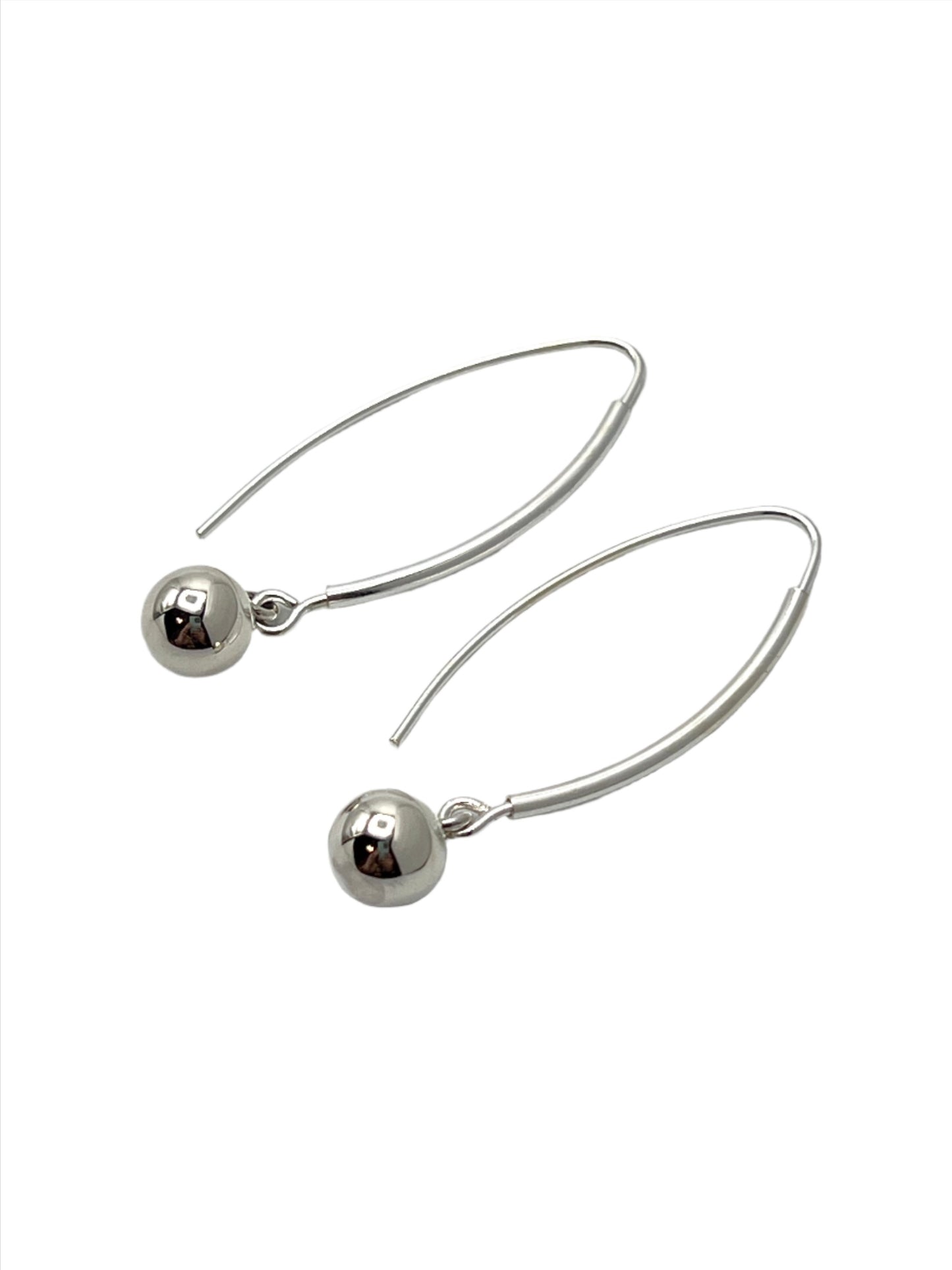 Sterling Silver Hook Ball Earrings