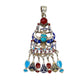 Silver Scarab Dangle Pendants
