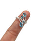 Teardrop Sky Blue Topaz Ring