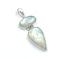 Sterling Silver Double Moonstone Pendants