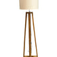 Teak Triangular Floor Lamp