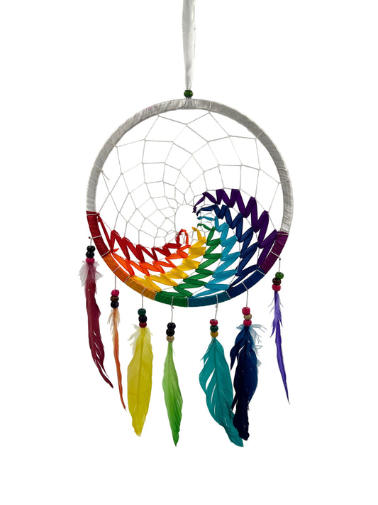 Rainbow Ribbon Dream Catchers