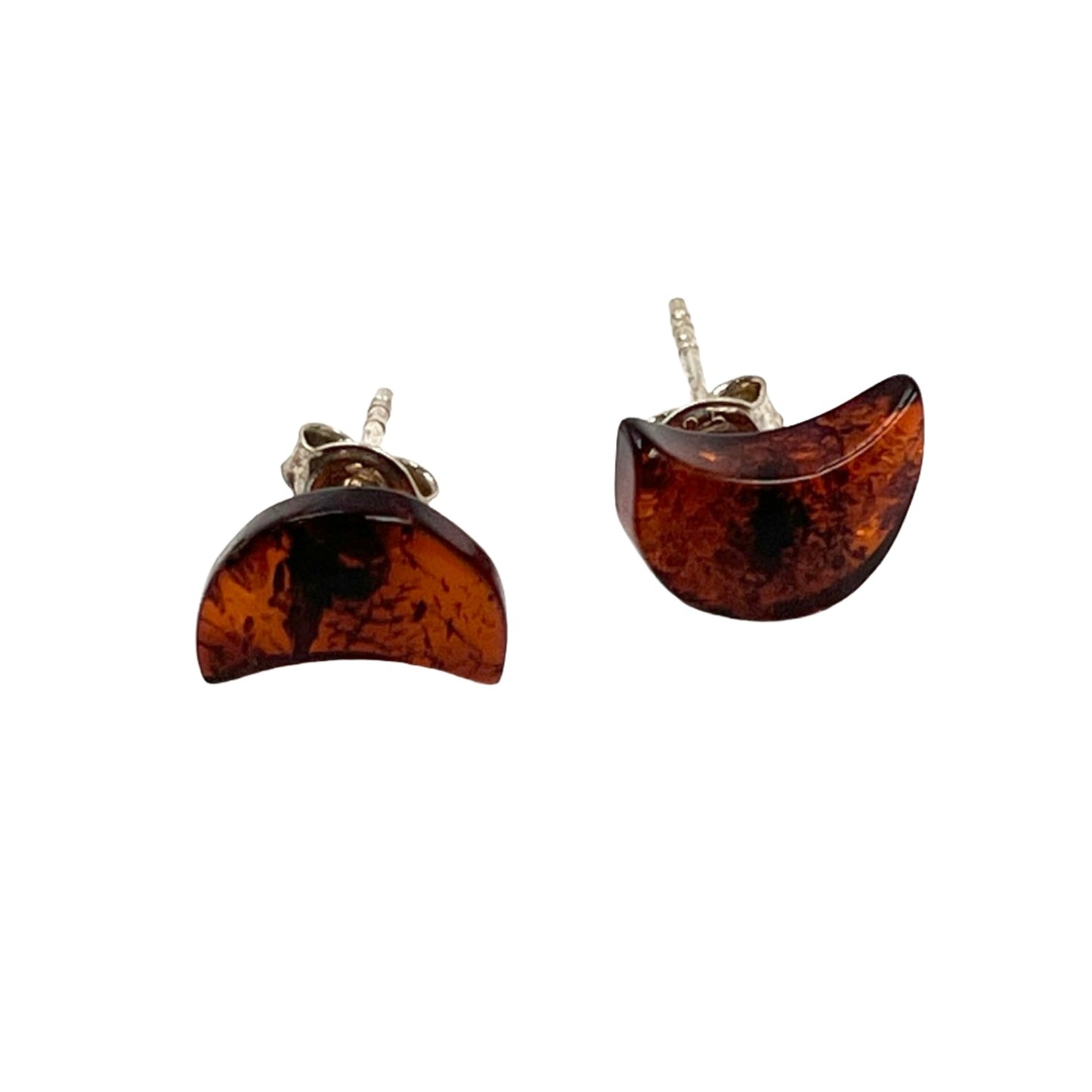 Amber Moon Studs