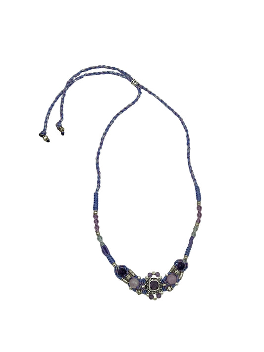 Macrame Amethyst Necklace