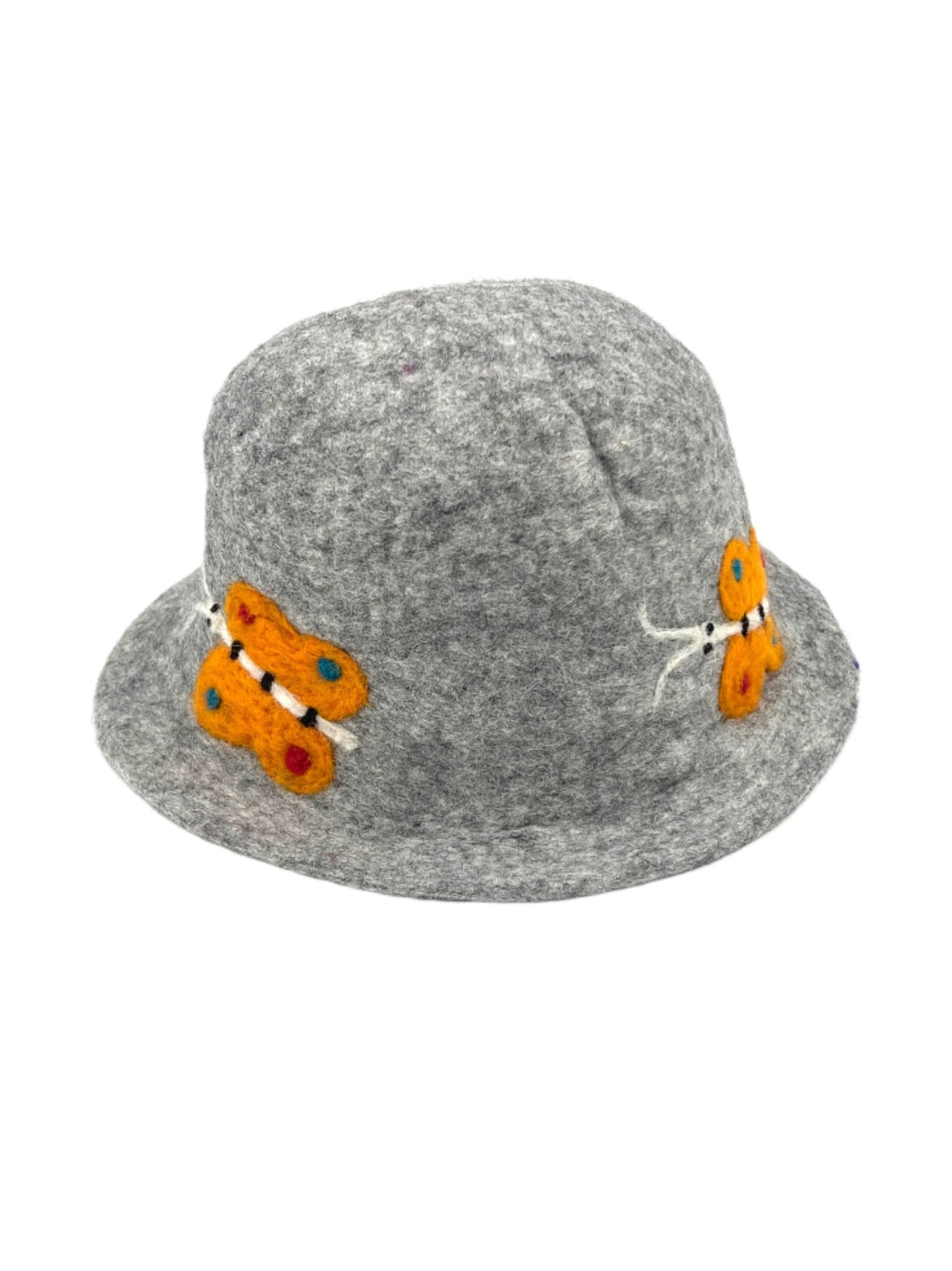 Hand felted Butterfly Wool Hats