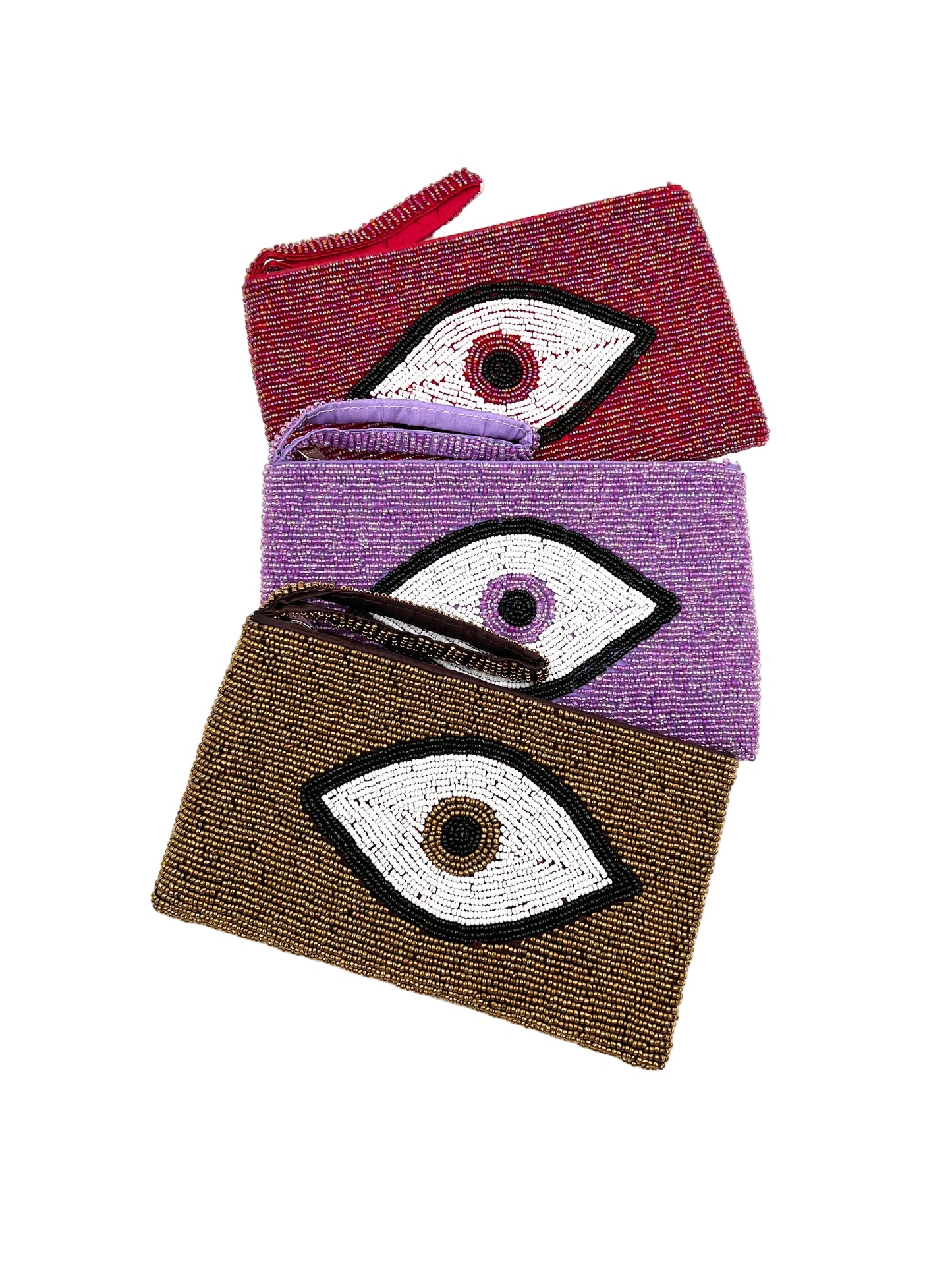 Beaded Evil Eye Purse