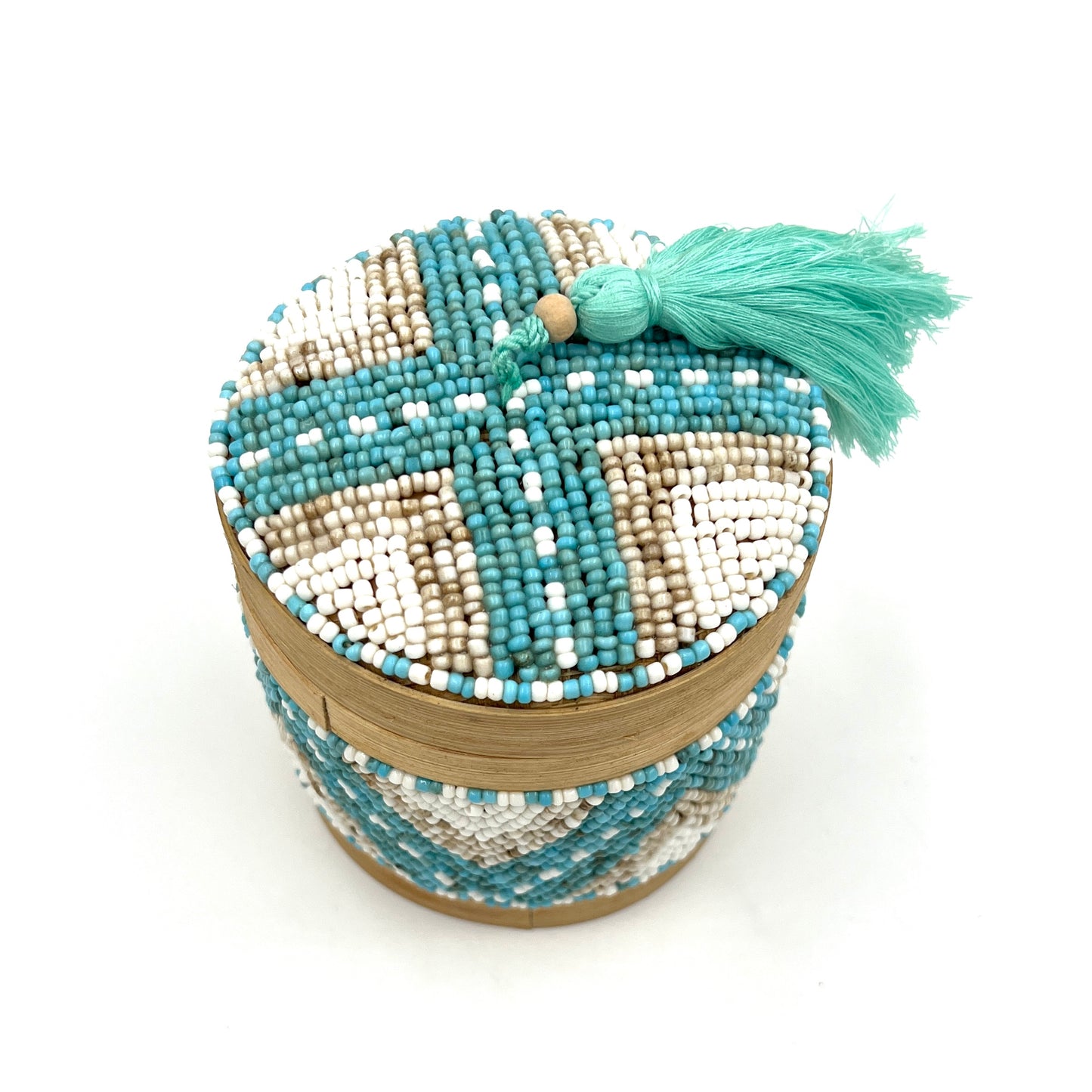 Bali Beaded Circle Boxes